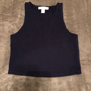 Forever 21 navy blue crop top